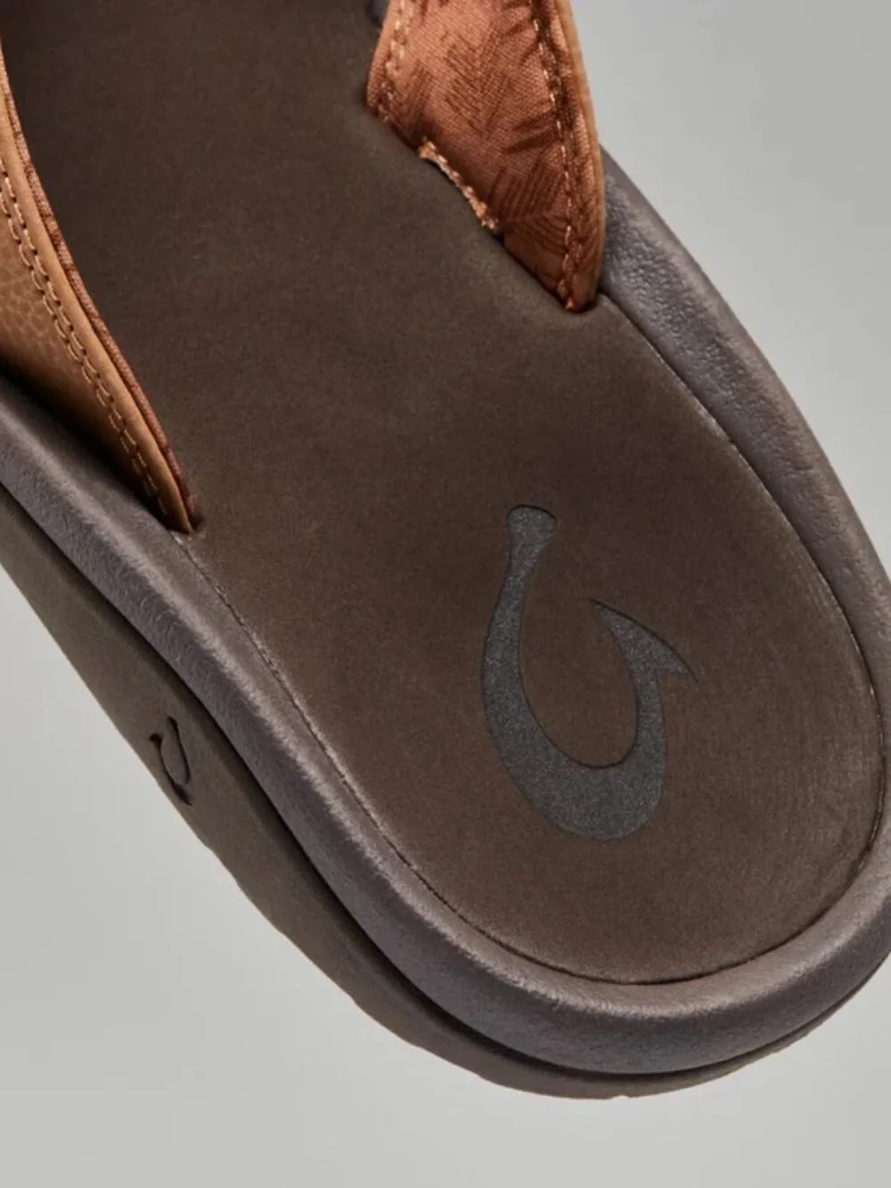 OluKai 'Ohana Tan / Dark Java Sandals